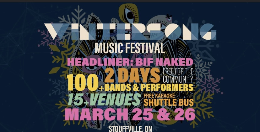 Wintersong Music Festival announces in-person return to Stouffville, Ontario with a star-studded lineup and over 100 local performers